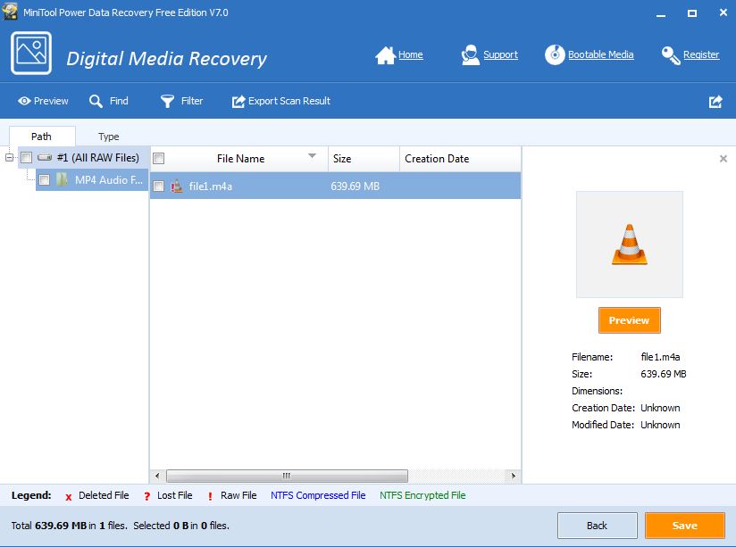 minitool power data recovery free edition v7.0